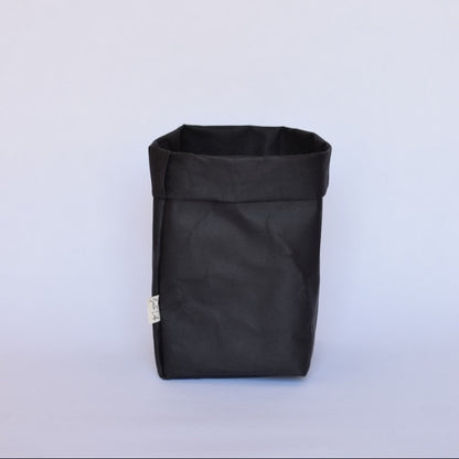 Medium washable paper baskets in black charcoal – Gaita Lab