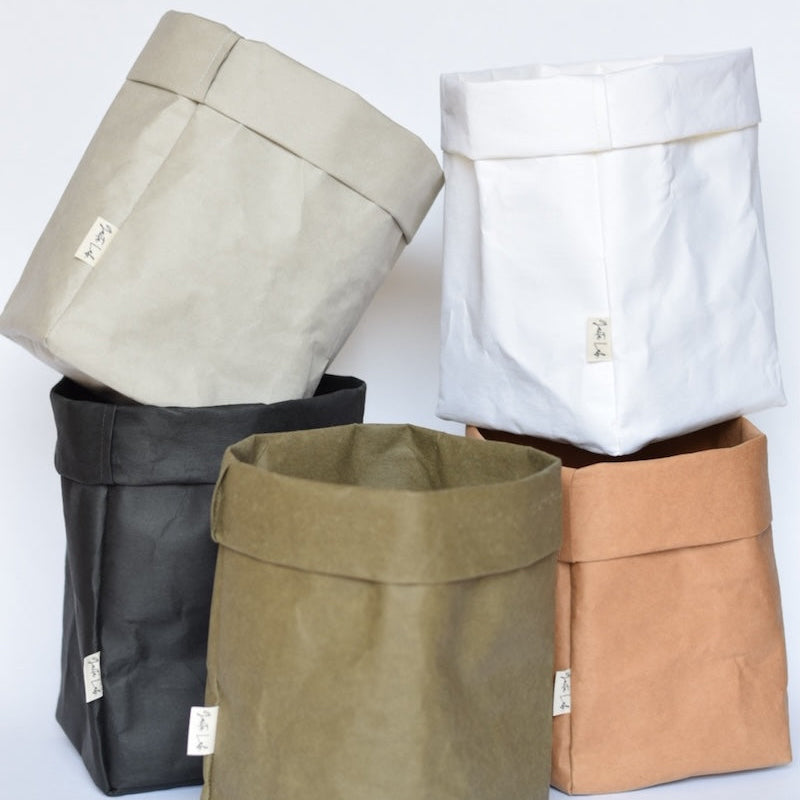 Medium washable paper baskets in different colors – Gaita Lab