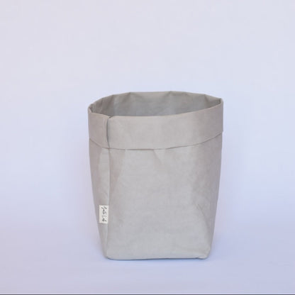 Medium washable paper baskets in stone – Gaita Lab